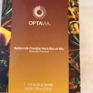 Optavia Buttermilk Cheddar Herb Biscuit Mix & Bowls Full Box of 7 BIUB 1/26/22